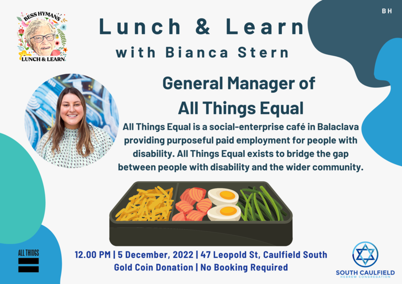 Banner Image for Bess Hymans Lunch & Learn with Bianca Stern