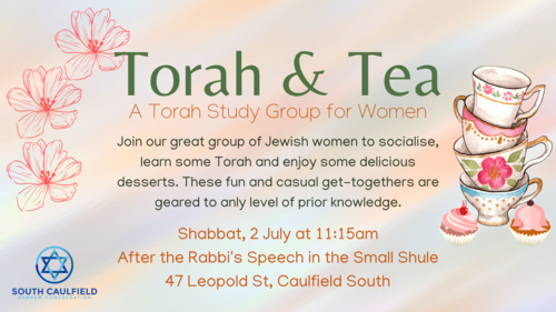 Banner Image for Torah & Tea -  A Torah Study Group For Womem