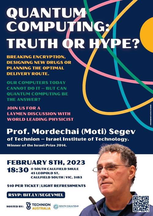 Banner Image for IS IT REAL OR NOT By Prof. Mordechai (Moti ) Segev of Technion -  Israel Institute of Technology