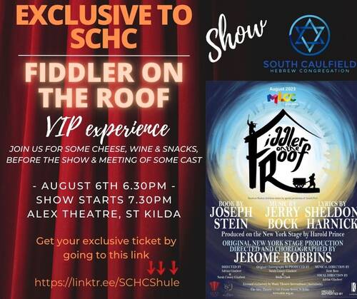 Banner Image for Fiddler On The Roof - VIP Experience 