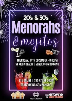 Banner Image for Young Adult 20's & 30's Menorah's & Mojitos 